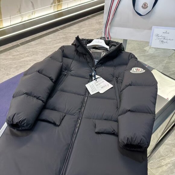 Moncler Maya Long Hooded Down Jacket, Black, Brand New - Picture 8 of 15